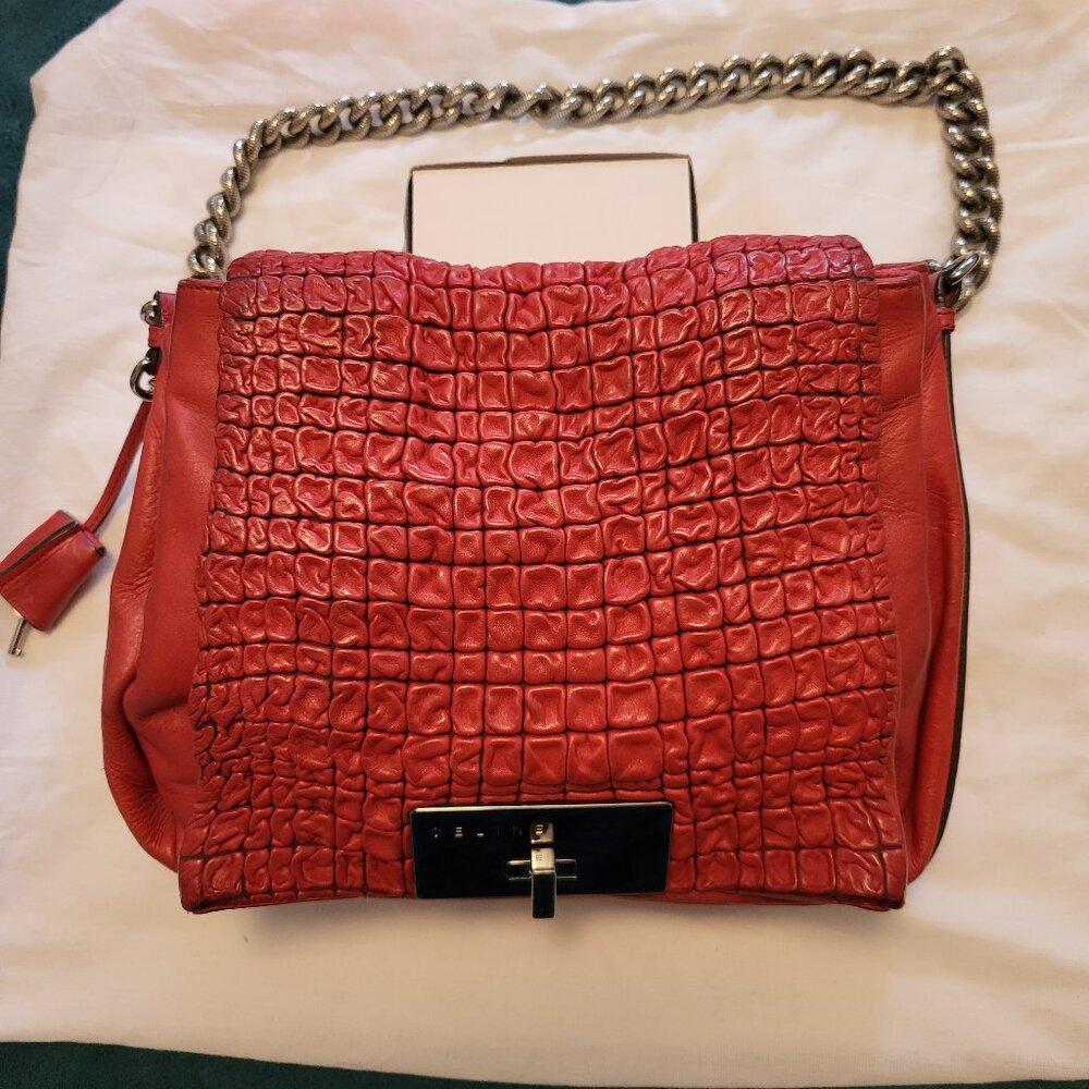 Celine Red Watch Me bag